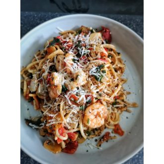   04.28. (Kedd) -"B" Főétel - Aglio olio spagetti ráknyárssal