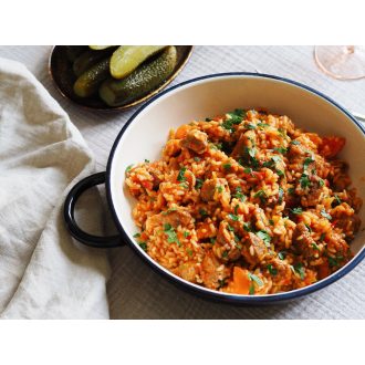   04.22. (Szerda) -"A" Főétel - Bácskai rizseshús