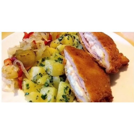 03.31. (Kedd) - "A" Főétel- Cordon bleu hagymás tört burgonyával