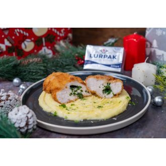   04.29. (Szerda) -"B" Főétel - Kijevi töltött borda burgonyapürével